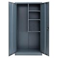 Global Industrial Unassembled Janitorial Cabinet, 36x18x72, Gray 269902GY